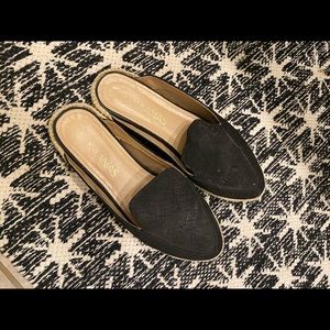 Kaanas Black Espadrille Mules size 10 EUC